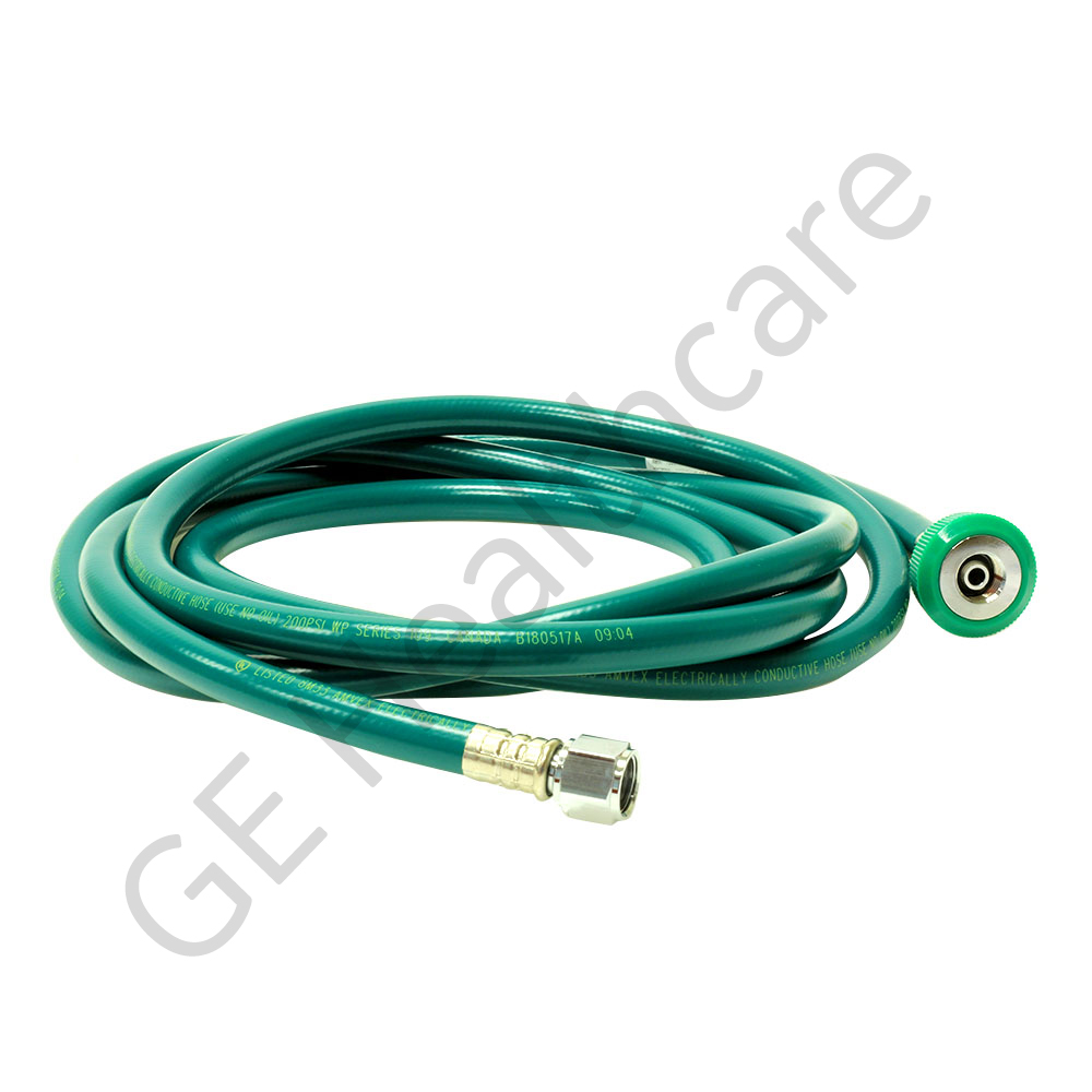O₂ Hose Assembly - Green 3 Meter - DISS Hit N-G/DISS N-G BCG O₂ Hose Assembly - Green 3 Meter - DISS Hit N-G/DISS N-G BCG