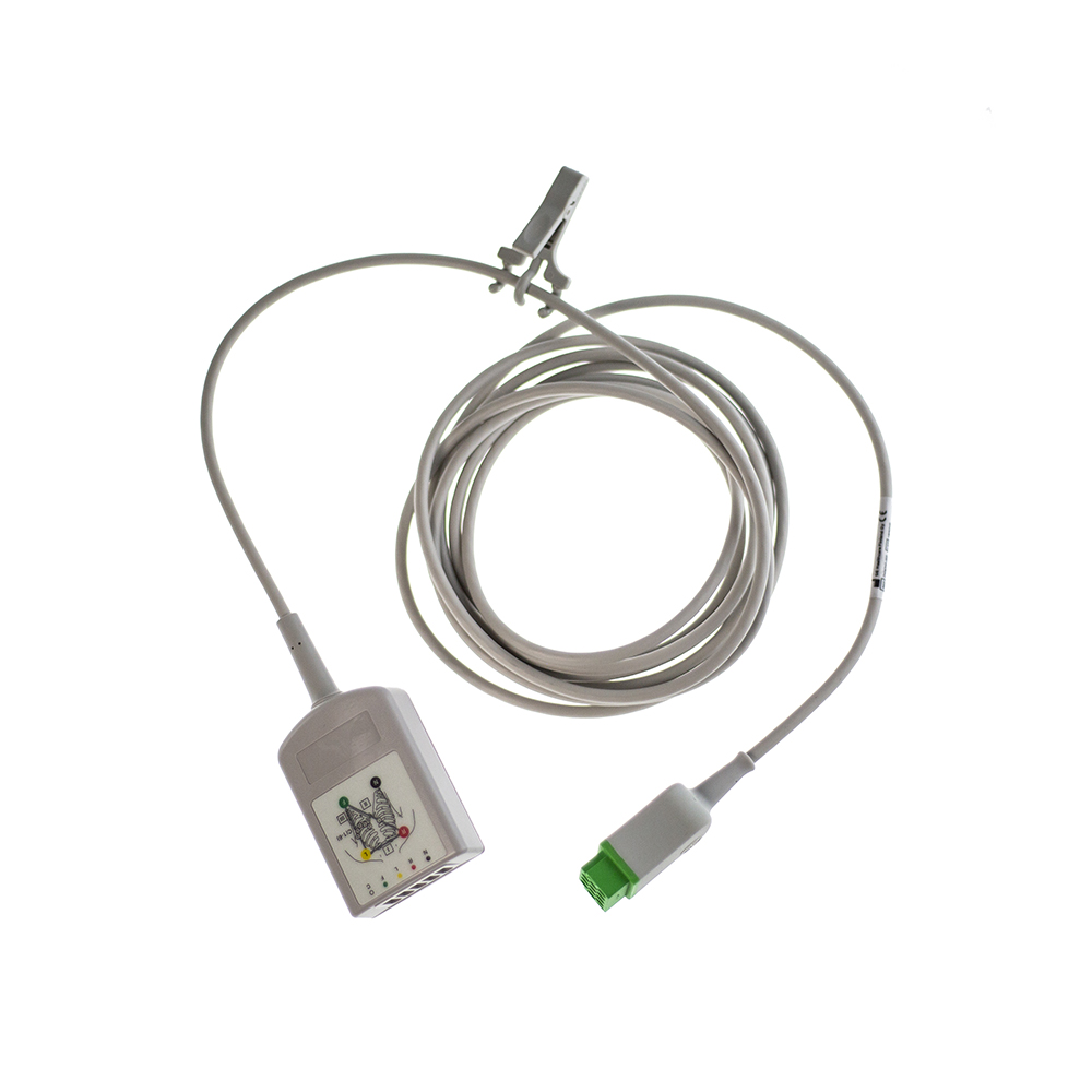 ECG Trunk Cable, 3/5-lead w/ESU filter, IEC, 3.6 m/12 ft. ECG Trunk Cable, 3/5-lead w/ESU filter, IEC, 3.6 m/12 ft.
