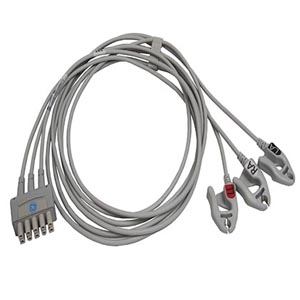 Conjunto de derivaciones de ECG, 3 vías, GARRA, AHA, 130 cm/51 pulg. Conjunto de derivaciones de ECG, 3 vías, GARRA, AHA, 130 cm/51 pulg.